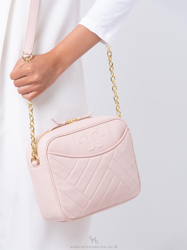 TORY BURCH Alexa Camera Bag Shell Pink