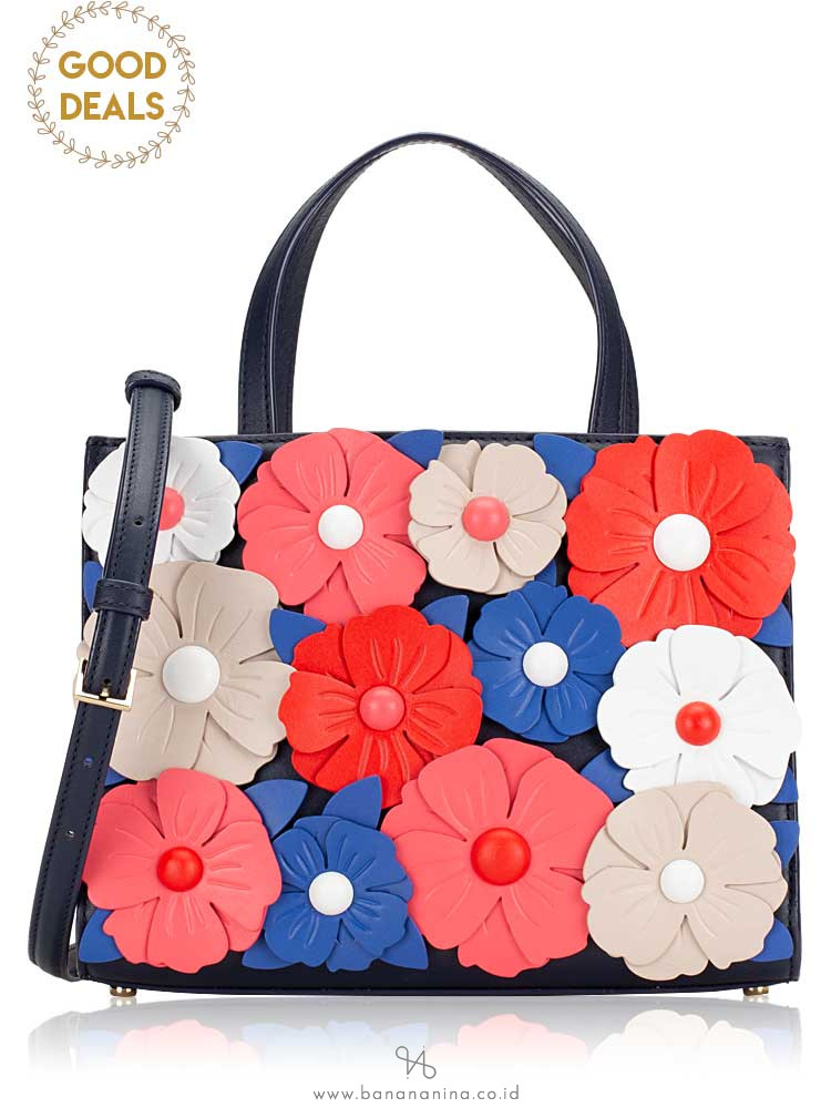 KATE SPADE Madison Daisy Lane Sam Satchel Blazer Blue Multi