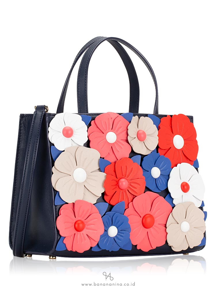 KATE SPADE Madison Daisy Lane Sam Satchel Blazer Blue Multi