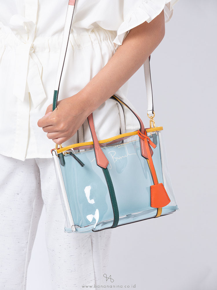 Tory burch perry small clear tote new arrivals