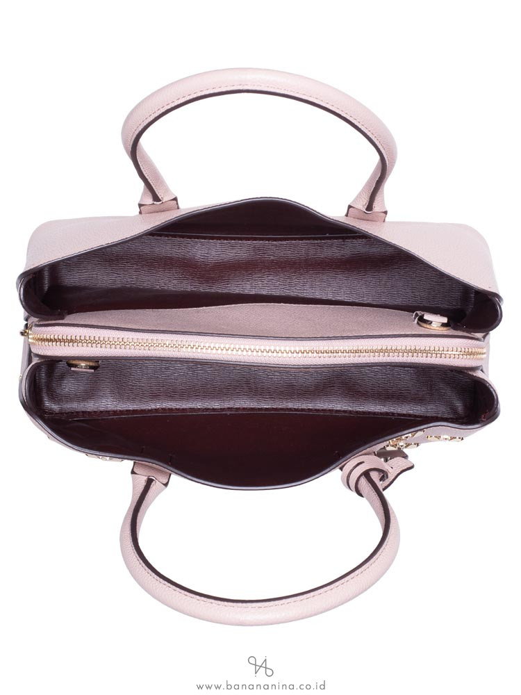 KATE SPADE Margaux Spade Stud Medium Satchel Pale Vellum