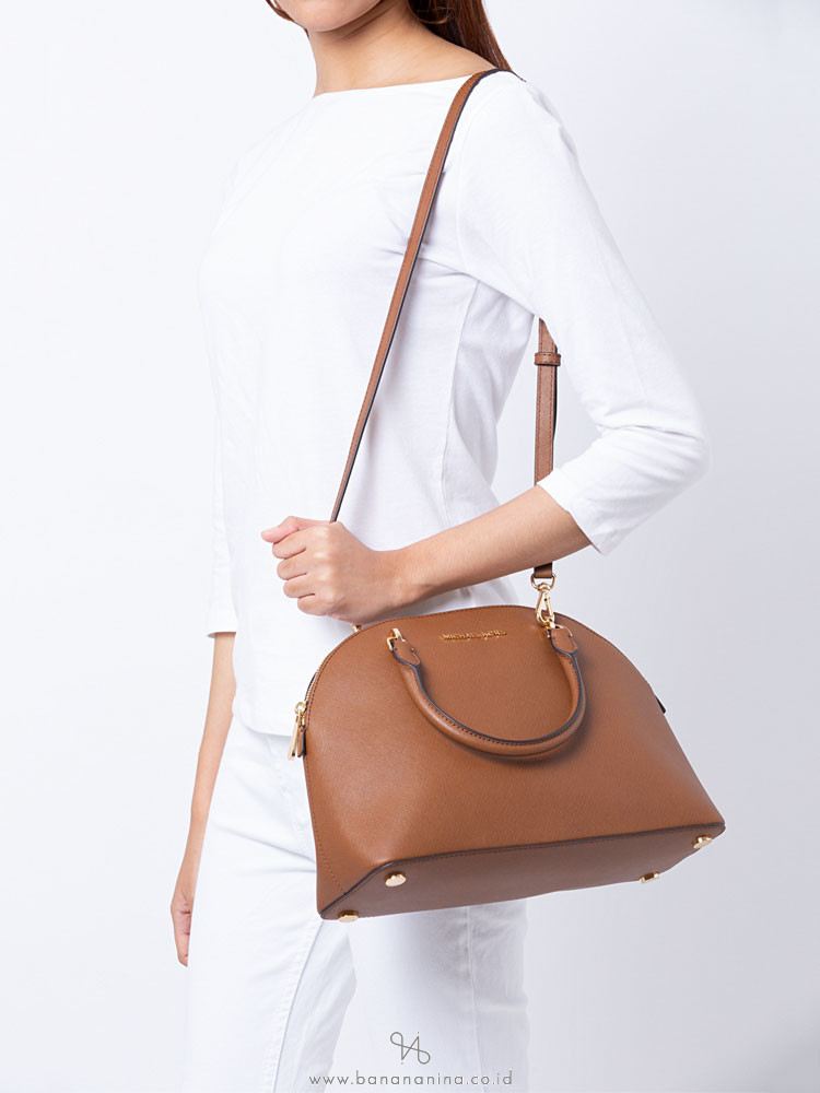 MICHAEL KORS Emmy Large Dome Zip Satchel Luggage