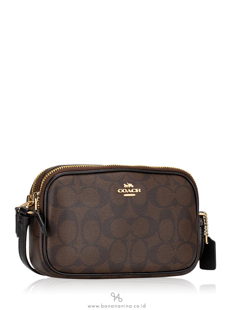 coach double zip crossbody