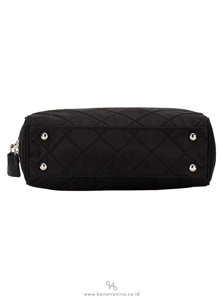 PRADA 1BB903 Tessuto Impuntu Tote Nero