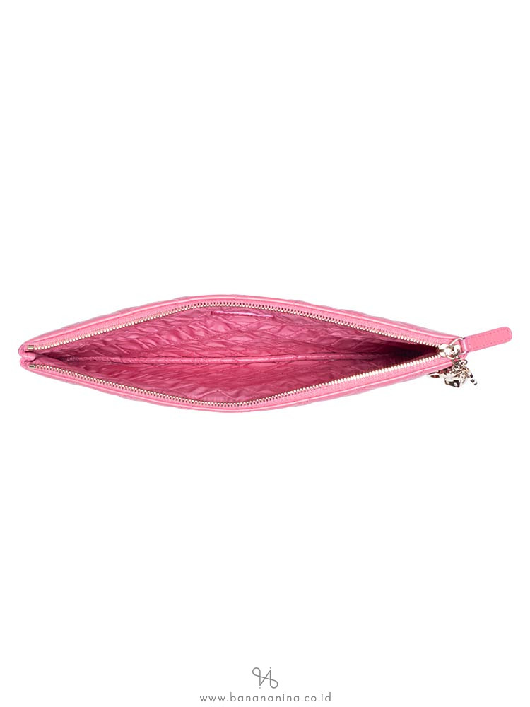 CHANEL Lambskin Large O Case Clutch Pink