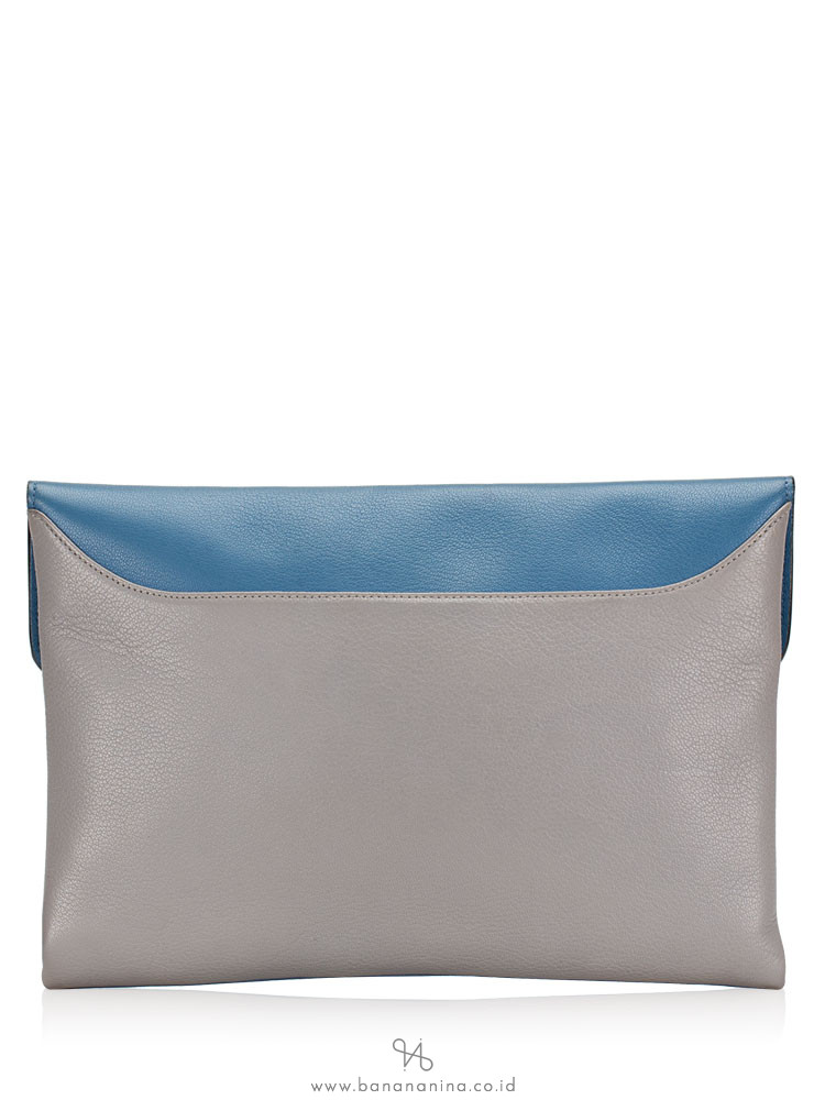 GIVENCHY Antigona Envelope Clutch Blue Grey