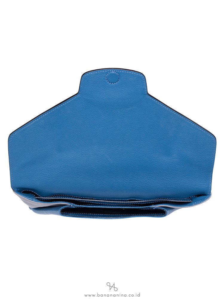GIVENCHY Antigona Envelope Clutch Blue Grey