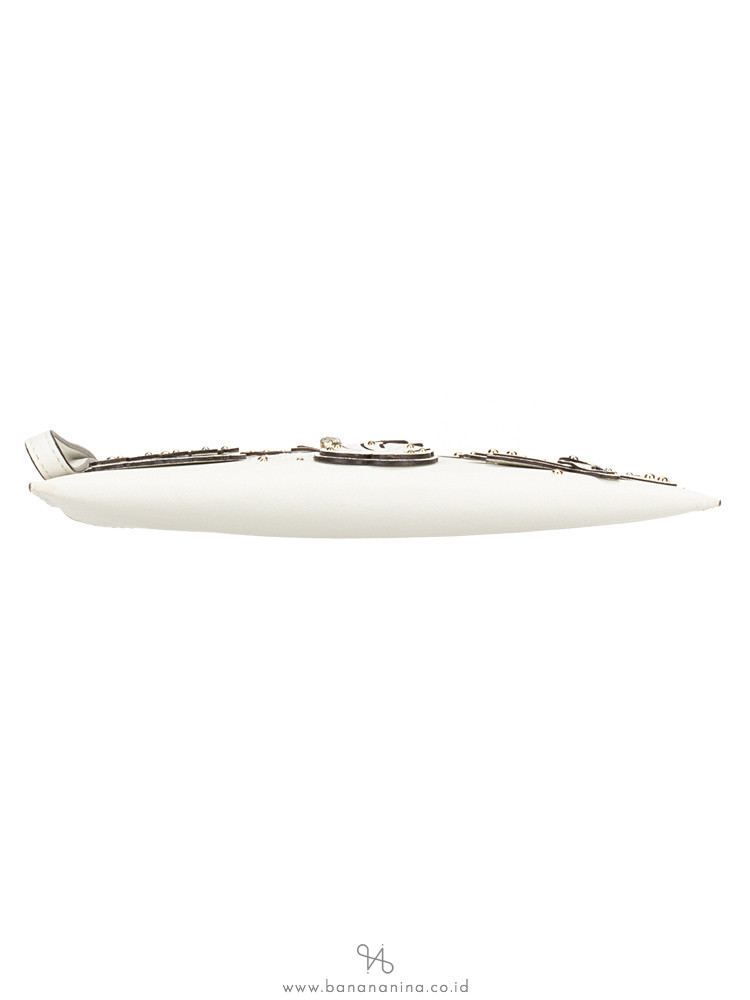 MICHAEL KORS Jet Set Travel XL Zip Clutch Optic White