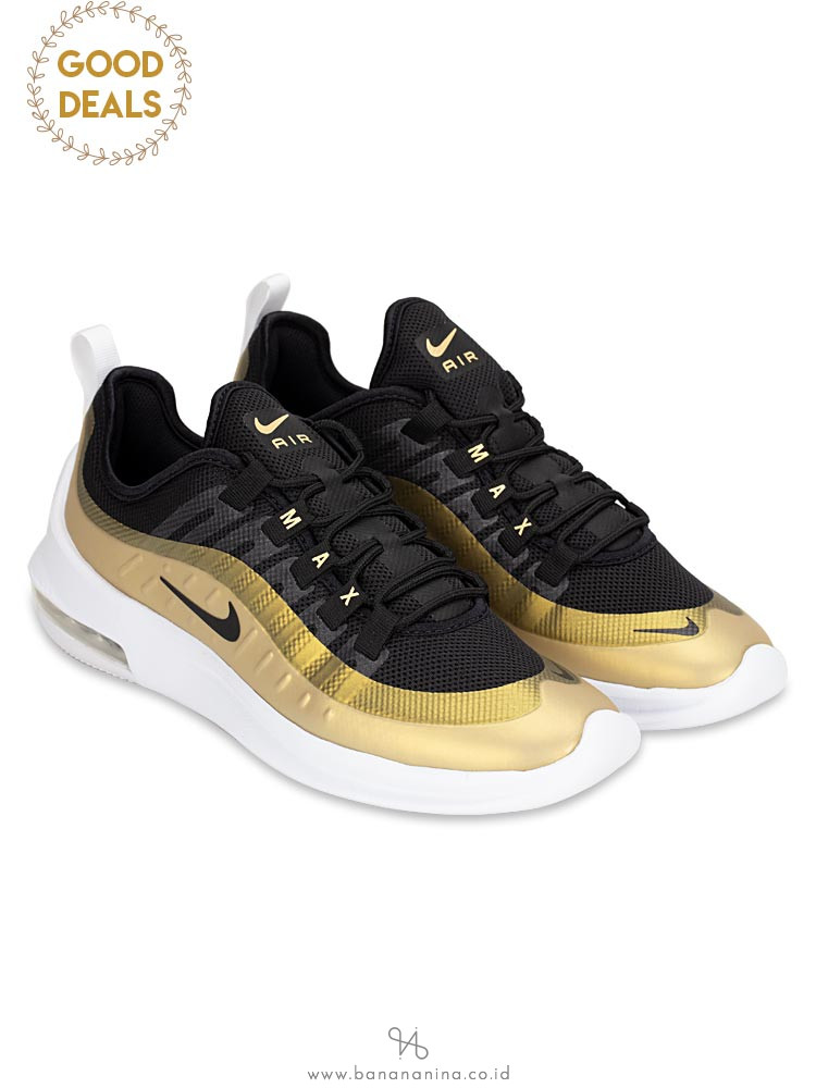 NIKE Air Max Axis Sneaker 011 Black Gold Sz 8