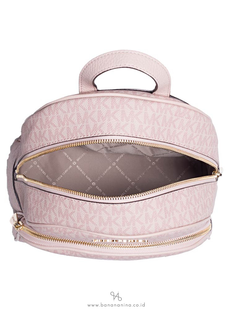 MICHAEL KORS Abbey Monogram Medium Backpack Ballet