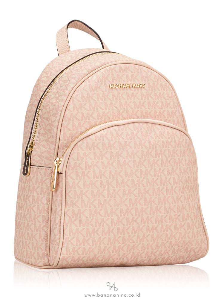 MICHAEL KORS Abbey Monogram Medium Backpack Ballet