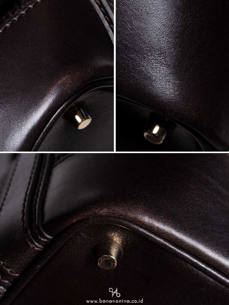 BURBERRY Golderton Bridle Tote Dark Chocolate
