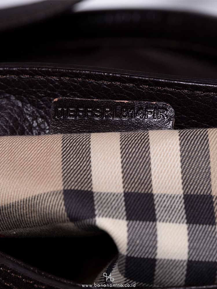 BURBERRY Golderton Bridle Tote Dark Chocolate
