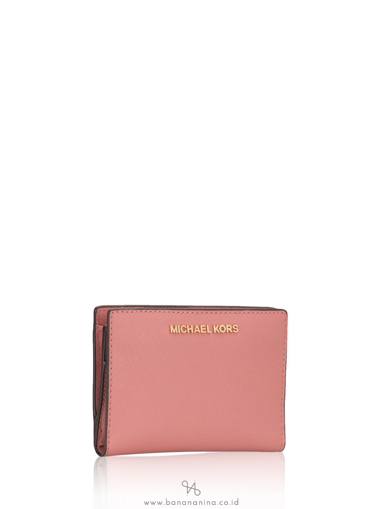 MICHAEL KORS Jet Set Medium Card Case Rose