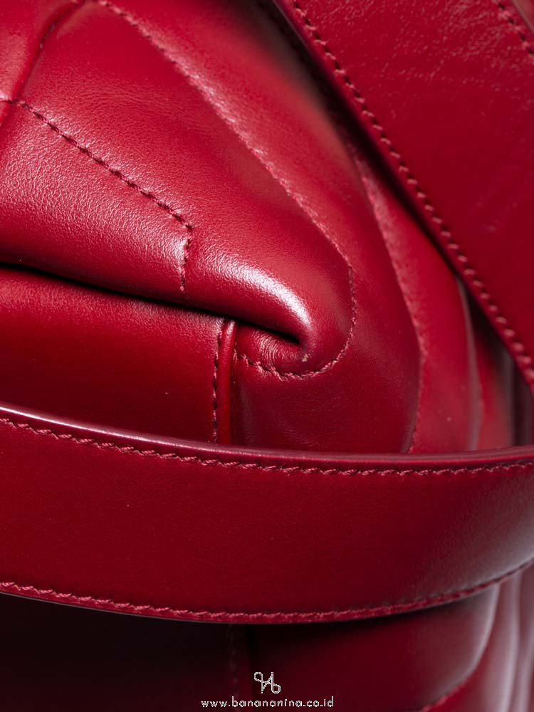 SAINT LAURENT Loulou Small Backpack Red