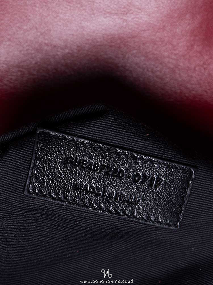 SAINT LAURENT Loulou Small Backpack Red