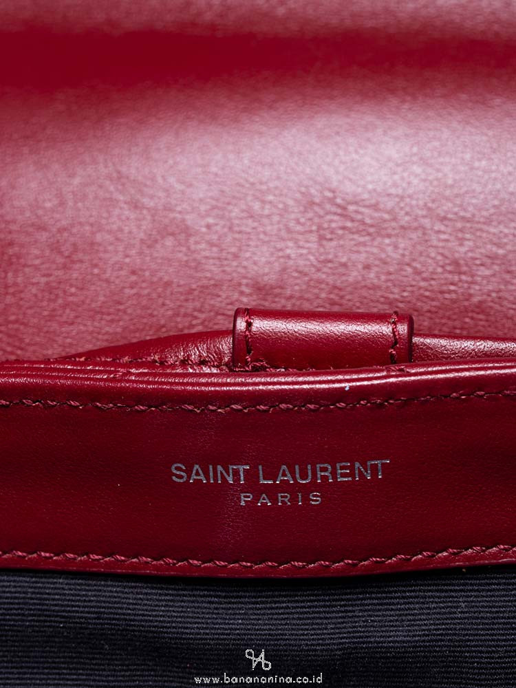 SAINT LAURENT Loulou Small Backpack Red