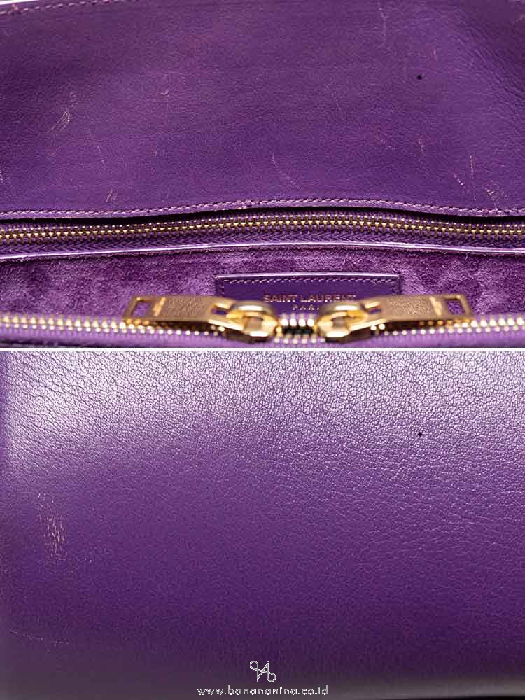 SAINT LAURENT Small Sac De Jour Purple