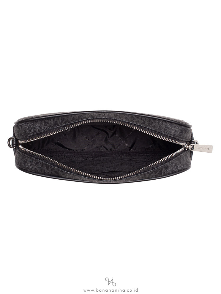 MICHAEL KORS Fulton Monogram Sport Logo Large Crossbody Black