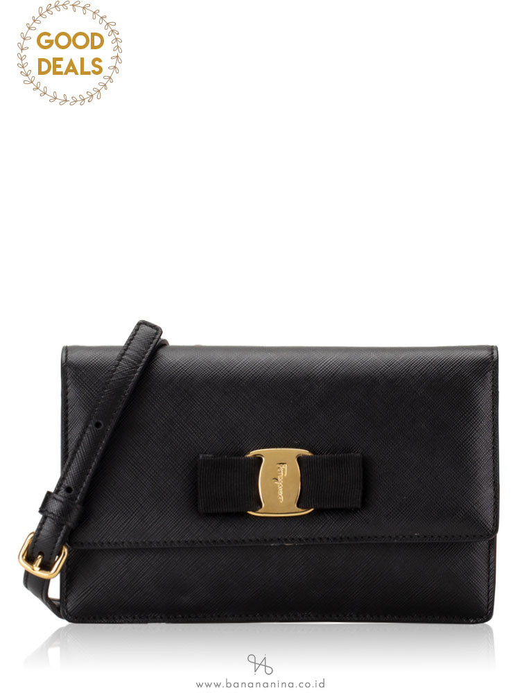 SALVATORE FERRAGAMO Vara Bow Mini Crossbody Black