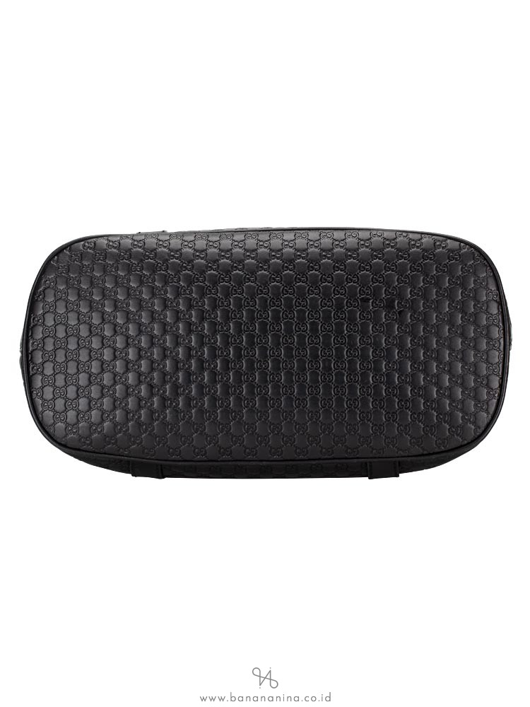 GUCCI Micro Guccissima Medium Dome Satchel Black