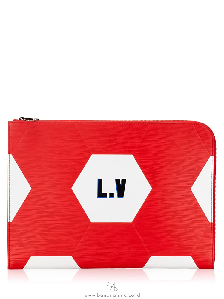 LOUIS VUITTON Men Pochette Jour GM World Cup Rouge