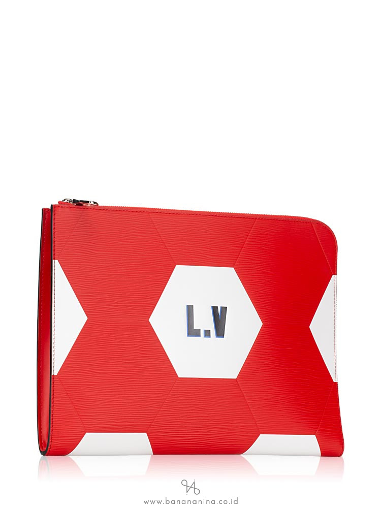 LOUIS VUITTON Men Pochette Jour GM World Cup Rouge