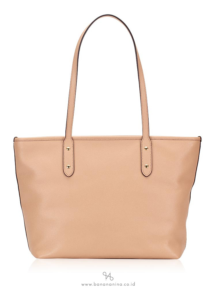 COACH 29129 Celestial Crossgrain City Zip Tote Beechwood