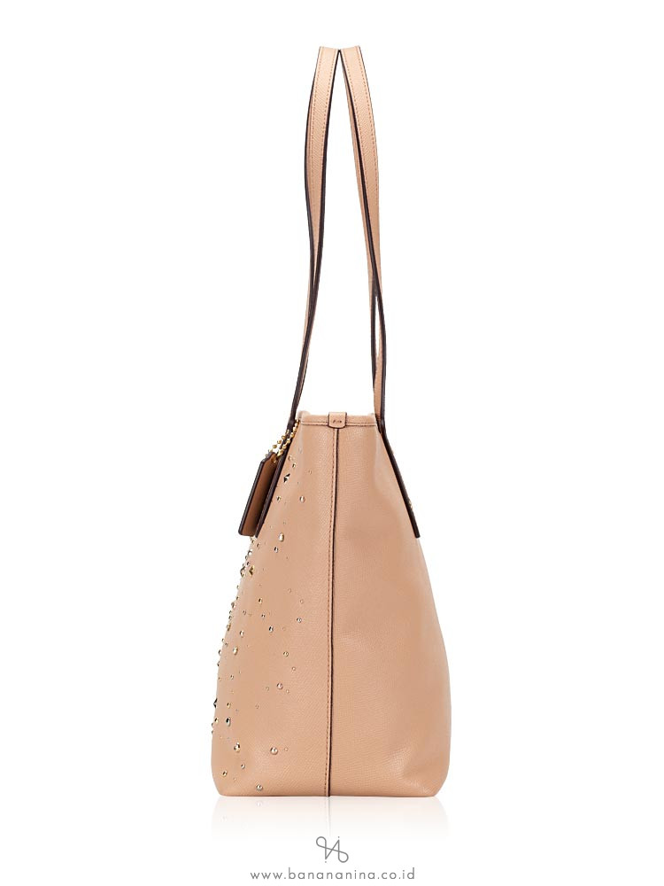 COACH 29129 Celestial Crossgrain City Zip Tote Beechwood