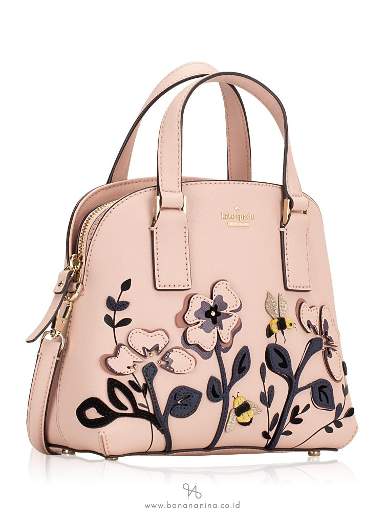 KATE SPADE Blossom Drive Small Lottie Satchel Warm Vellum