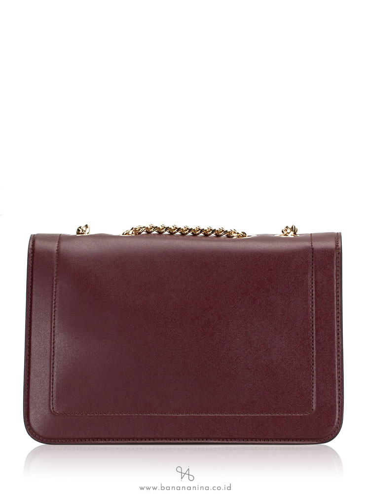 SALVATORE FERRAGAMO Vara Bow Medium Shoulder Bag Wine