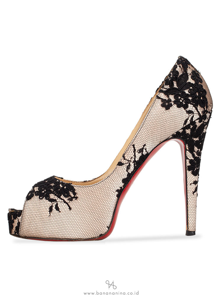CHRISTIAN LOUBOUTIN 120 Hyper Prive Crepe Satin Heels Black Sz 39