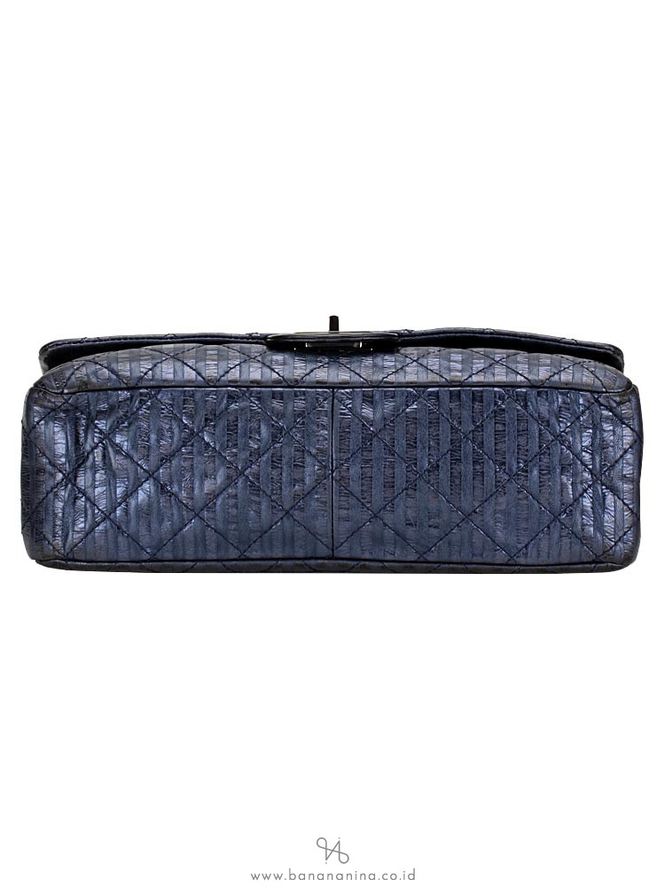 CHANEL 2.55 Reissue Metallic Calfskin Flap Bag Blue