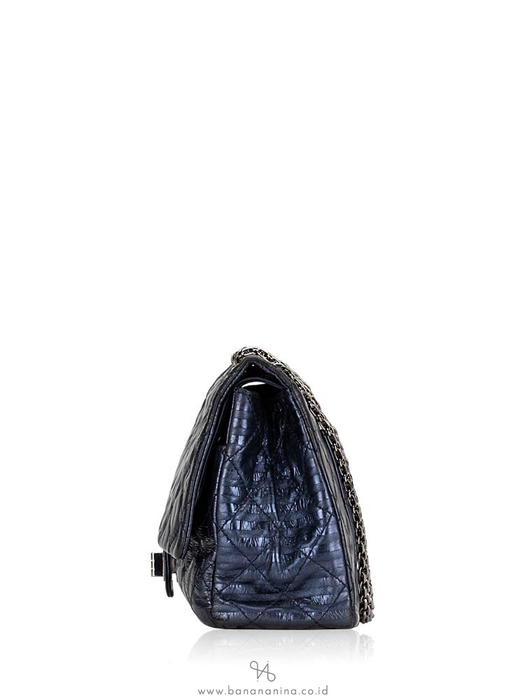 CHANEL 2.55 Reissue Metallic Calfskin Flap Bag Blue