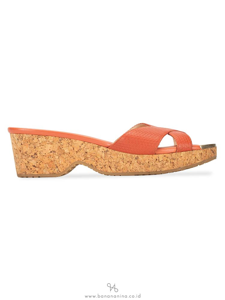 JIMMY CHOO Panna Leather Crisscross Slide Agate Sz 38.5