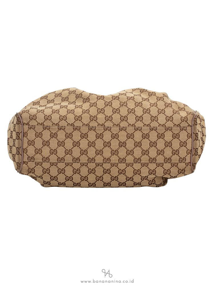 GUCCI Canvas Medium Sukey Beige Lilac