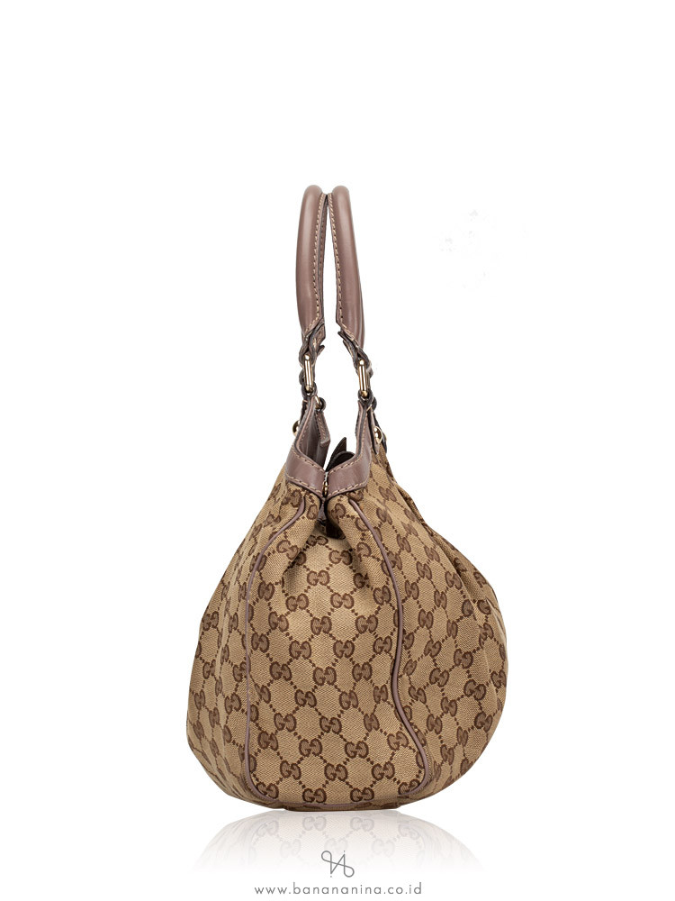 GUCCI Canvas Medium Sukey Beige Lilac