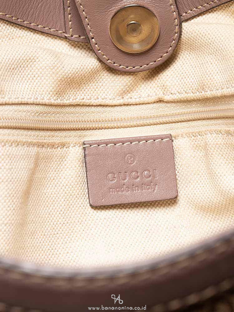 GUCCI Canvas Medium Sukey Beige Lilac