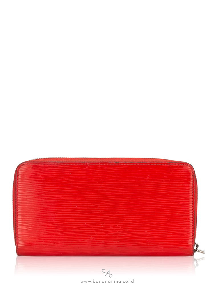 LOUIS VUITTON Epi Zippy Wallet Coquelicot