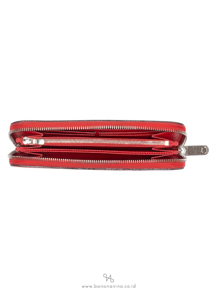 LOUIS VUITTON Epi Zippy Wallet Coquelicot