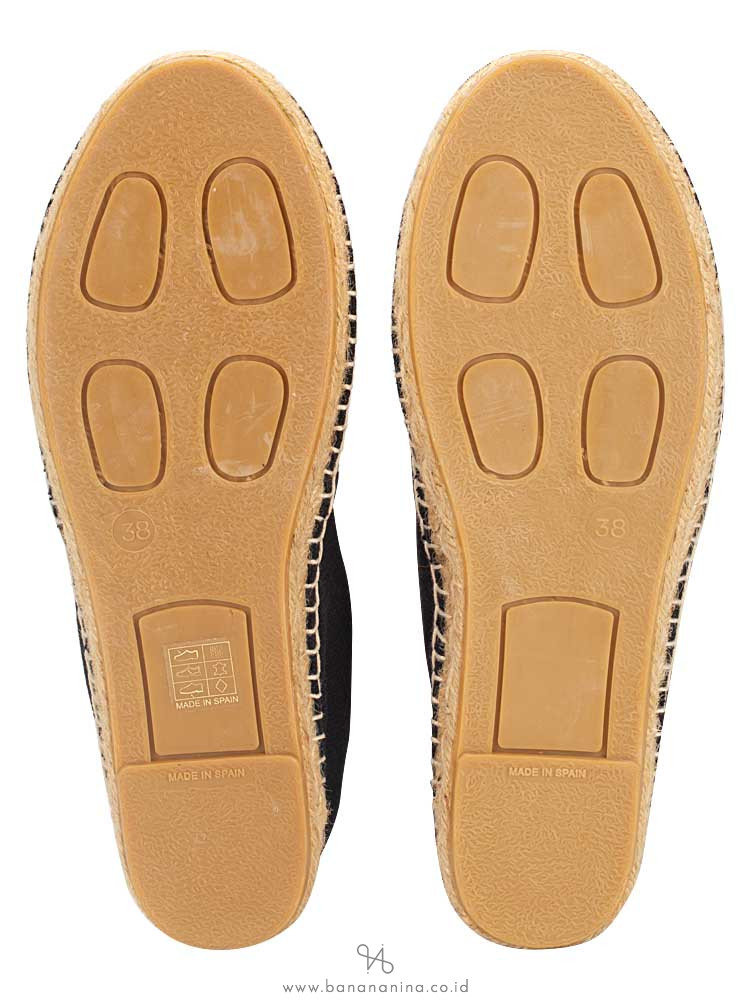 KENZO Uni Logo Espadrille Flats Black Sz 38