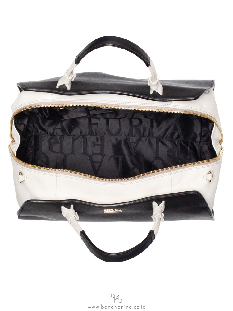 FURLA Venus Medium Satchel Onyx Petalo
