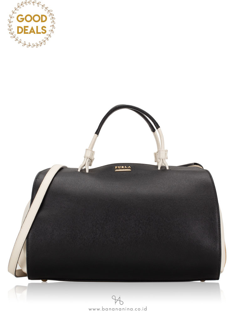 FURLA Venus Medium Satchel Onyx Petalo