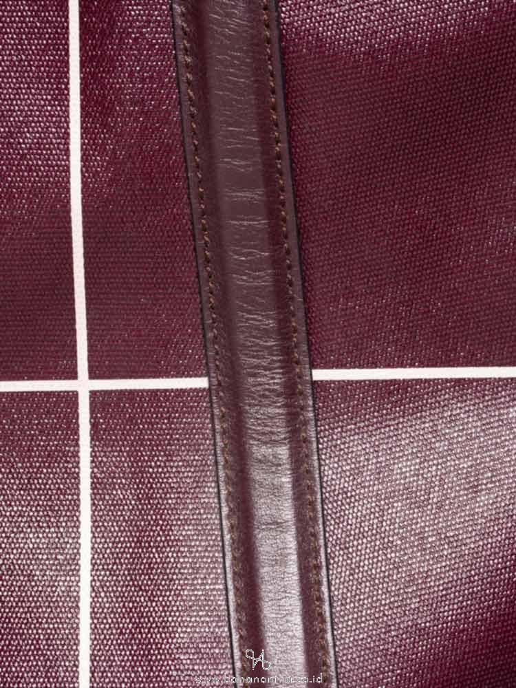 TOD'S G-Line Coated Canvas Sacca Piccola Dark Plum