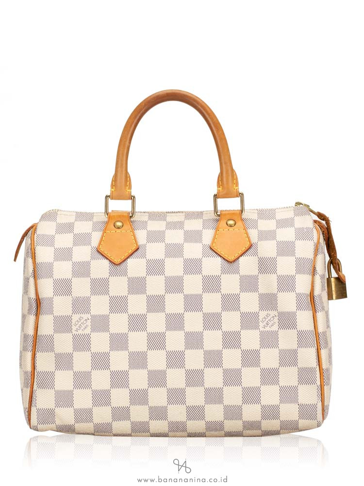 LOUIS VUITTON Damier Azur Speedy 25