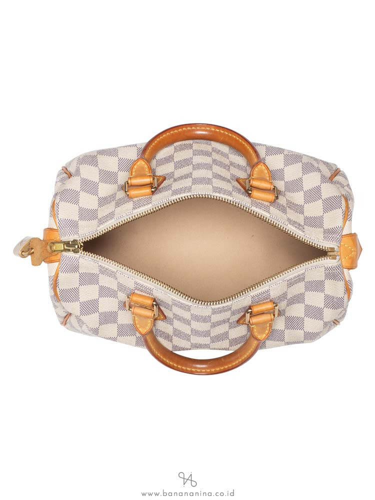LOUIS VUITTON Damier Azur Speedy 25