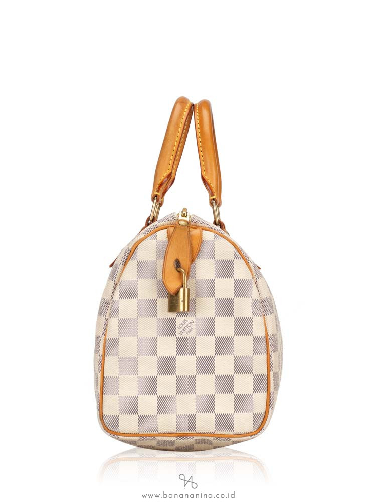 LOUIS VUITTON Damier Azur Speedy 25
