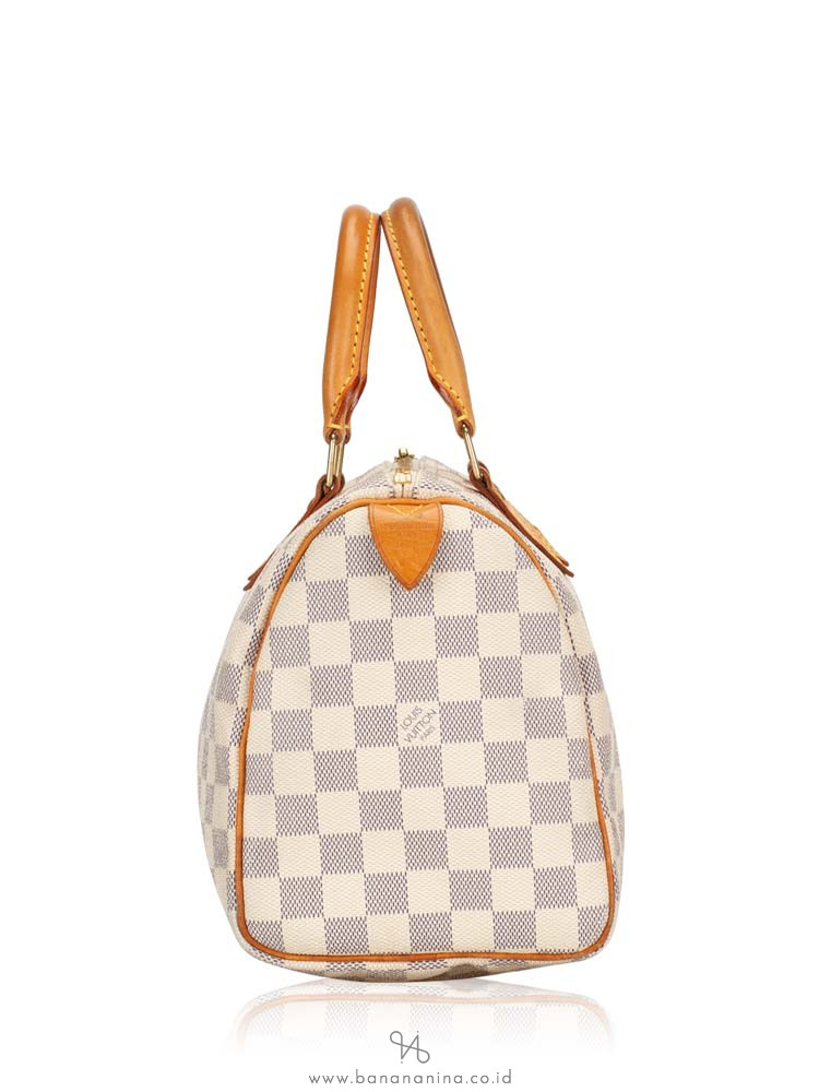 LOUIS VUITTON Damier Azur Speedy 25