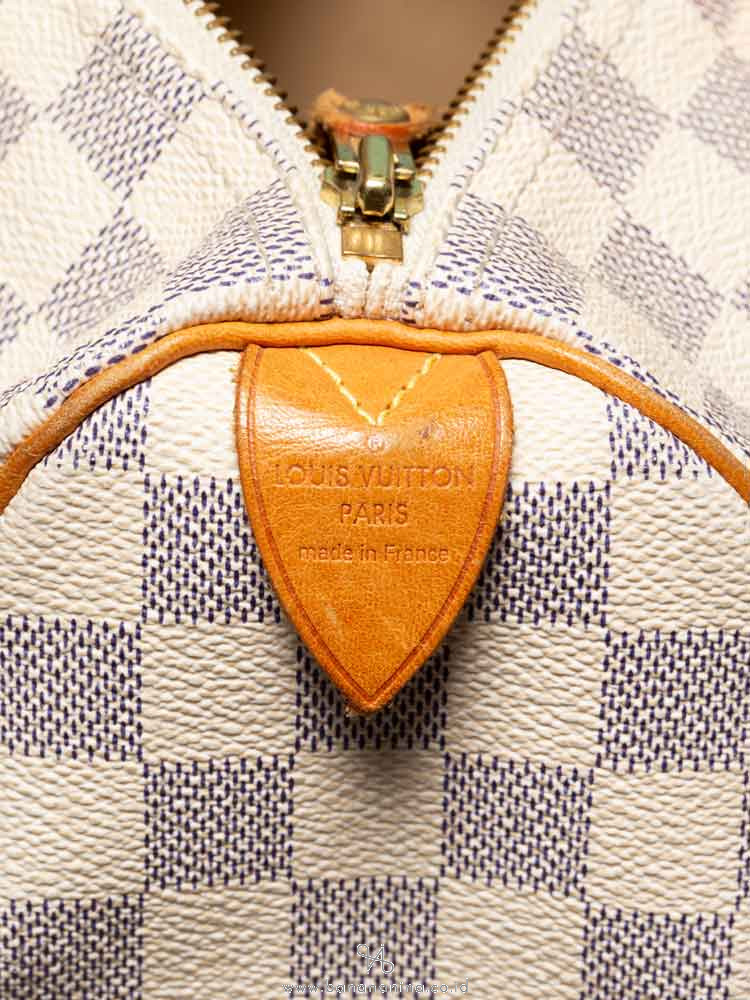 LOUIS VUITTON Damier Azur Speedy 25