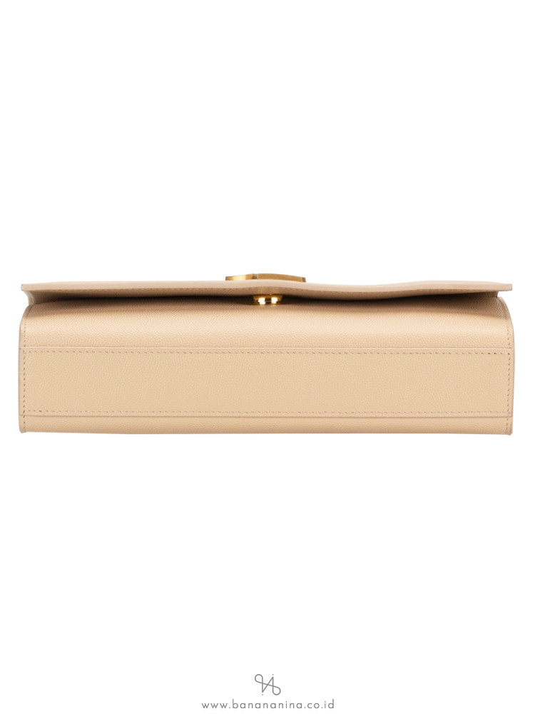 YSL Monogram Kate Classic Chain Shoulder Bag Beige